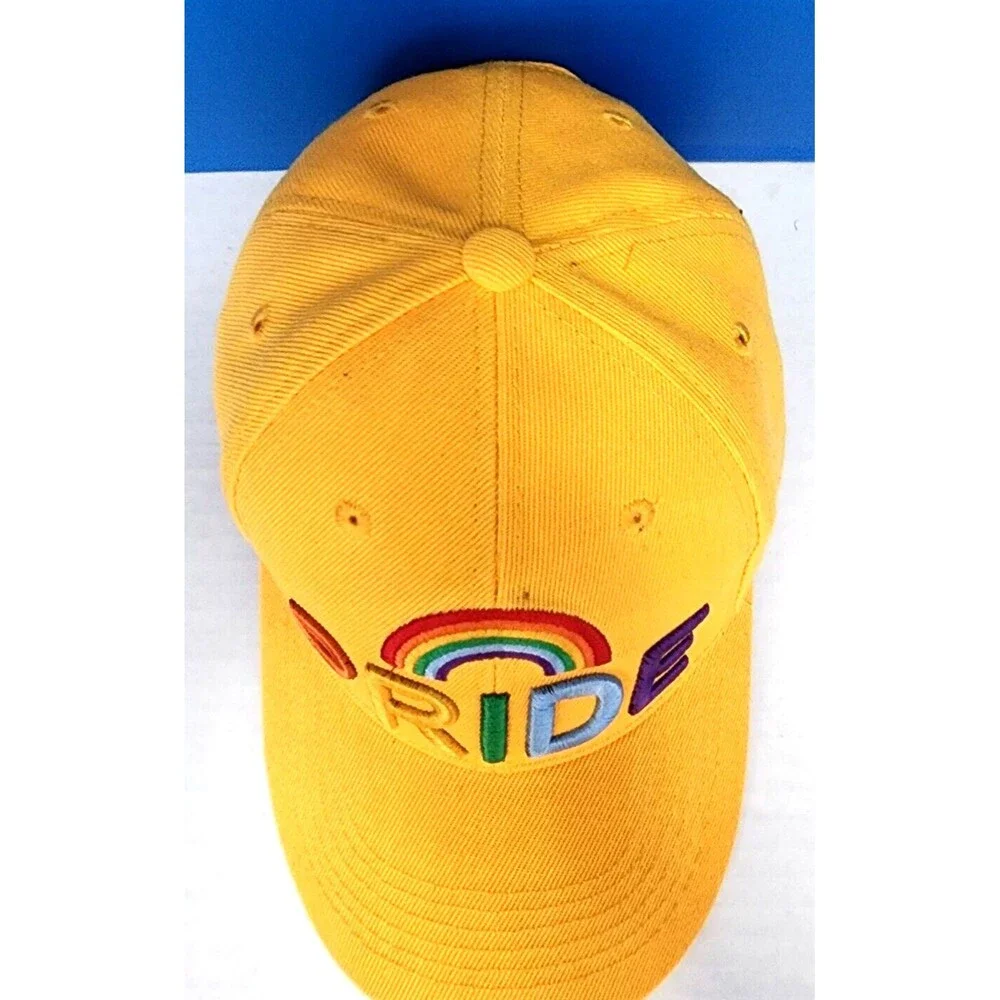 Pride Rainbow 3D Embroidered Adjustable Baseball Cap Hats One Size
